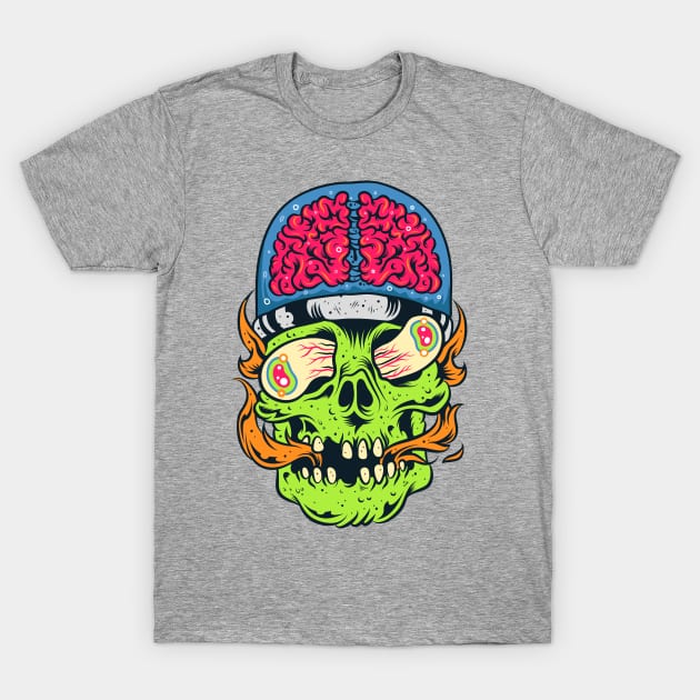 Alien Skull from Space T-Shirt by haloakuadit